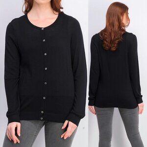 41 Hawthron Black Cardigan Sweater Silk Modal Stitchfix‎ Womens Size Small Top S